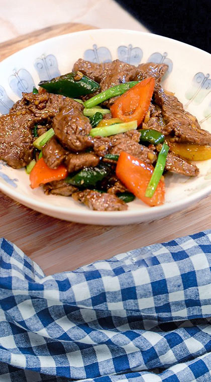 Beef with Vegetables in Oyster Sauce