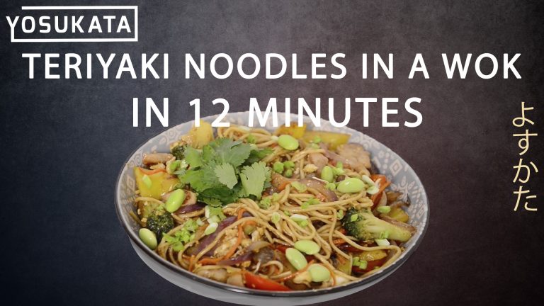 How to cook Fried Teriyaki Noodles in a Wok in 12 minutes